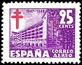 Spain 1947 Pro Tuberculous 25 CTS Lila Edifil 1019